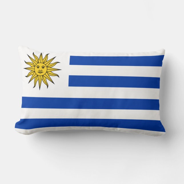 Pillow mit Flagge von Uruguay Lendenkissen (Vorderseite)