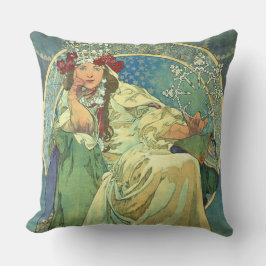 Pillow Mucha Alfons Princezna Hyacinta 1911 Kissen