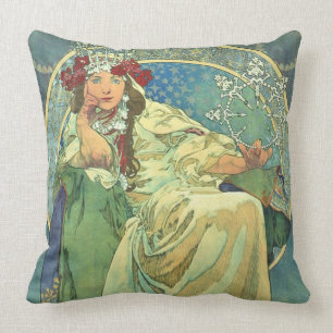 Pillow Mucha Alfons Princezna Hyacinta 1911 Kissen