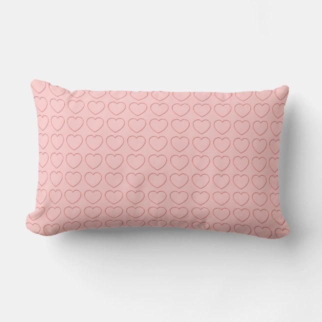 Pillow - multiple Hearts Lendenkissen (Vorderseite)