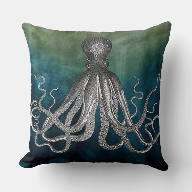 PILLOW "Nautic/Octopus" Kissen (Vorderseite)