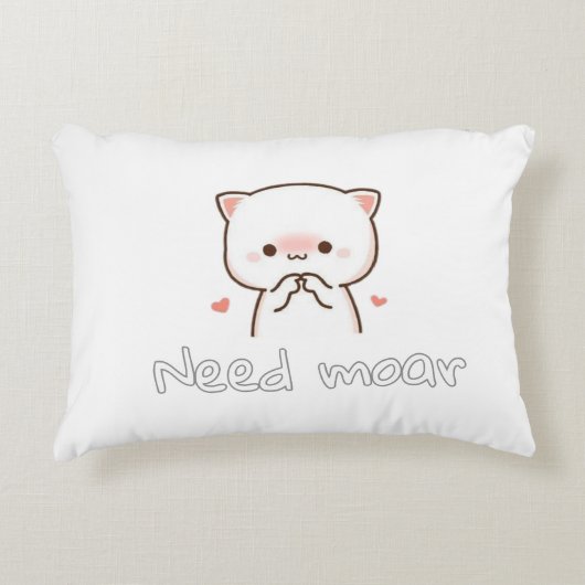 Pillow of Realistic Cat – Need Moar Calm Dekokissen (Vorderseite)