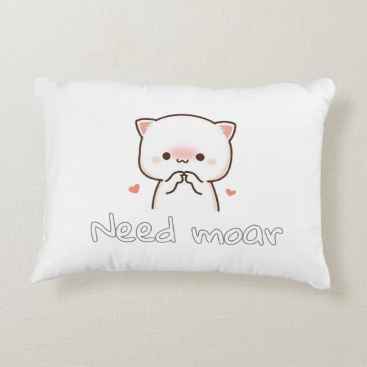 Pillow of Realistic Cat – Need Moar Calm Dekokissen (Rückseite)