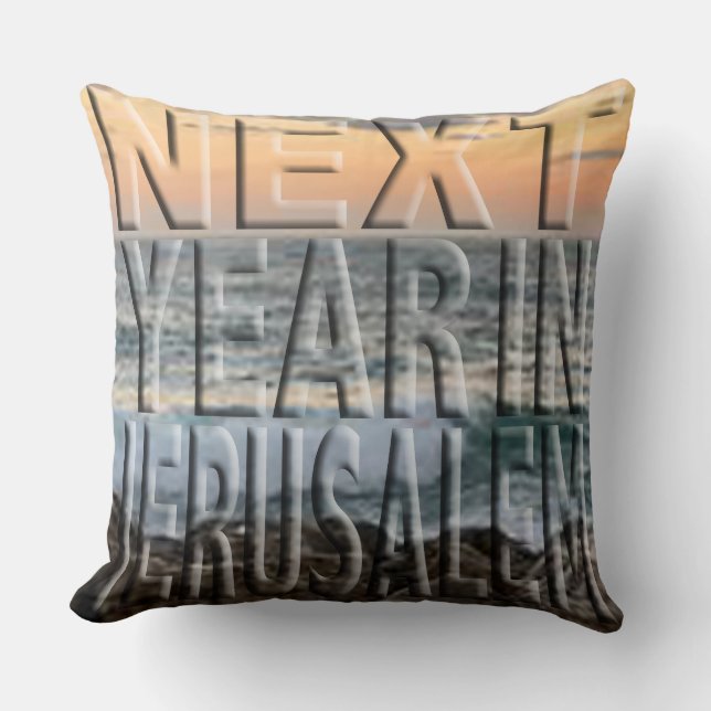 Pillow Passover 20 x 20 Jerusalem Strand Kissen (Vorderseite)