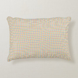 pillow pattern in red blue and yellow on a white  dekokissen