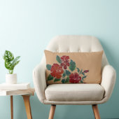Pillow - Red Hibiskus Blume Lendenkissen (Stuhl )