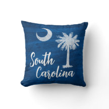Pillow - South Carolina Flag mit Palmetto Tree