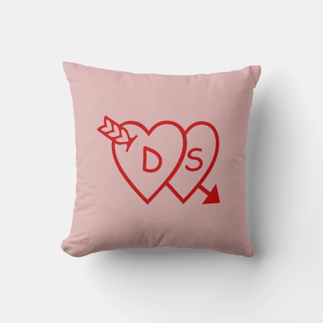 Pillow - Valentine Herzgrafik Kissen (Vorderseite)