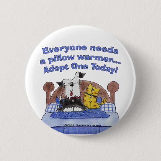 Pillow Warmers Button (Vorderseite)