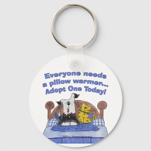 Pillow Warmers Schlüsselanhänger (Vorderseite)