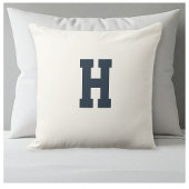 pillow with personalized letter kissen