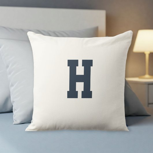 pillow with personalized letter kissen