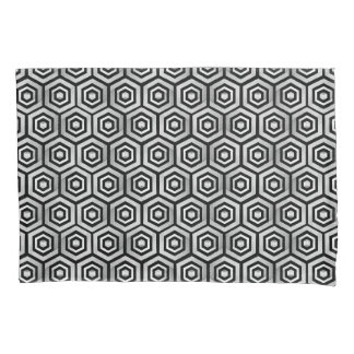 Pillowcase Black White Hexagon Geometric Pattern Kissenbezug
