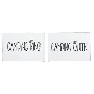 Pillowcase "Camping King and Queen" Kissenbezug