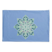 PillowCase, grüner Medallions-Kissenfall Kissenbezug (Rückseite)