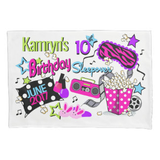 Pillowcase-Party für Girl-Sleepover-Pillowcase Kissenbezug