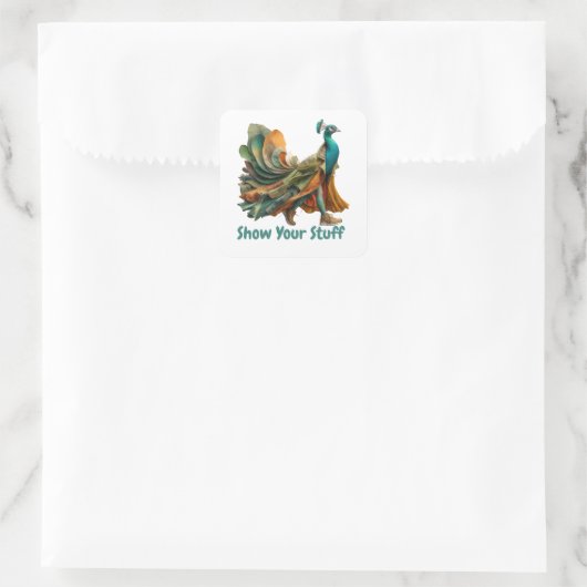 Pillowcase Quadratischer Aufkleber (Tasche)