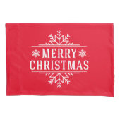 Pillowcase Set Weihnachten Schneeflocken Kissenbezug (Vorderseite-Links)