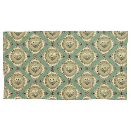 Pillowcase zum 12./30. Geburtstag der Perle Kissenbezug (Vorderseite-Links)