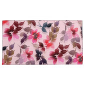 Pillowcases - Blumendruck auf rosa Untergrund Kissenbezug (Vorderseite-Rechts)