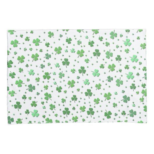 Pillowcases - Duschen von Kleeblättern Kissenbezug (Vorderseite-Rechts)