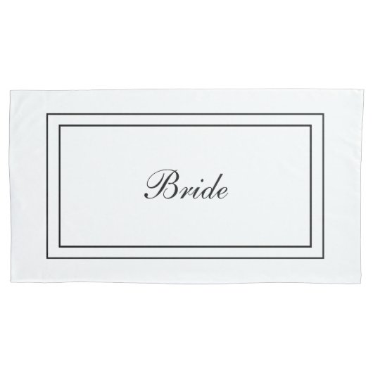 Pillowcases für Braut und Bräutigam Kissenbezug (Vorderseite-Links)