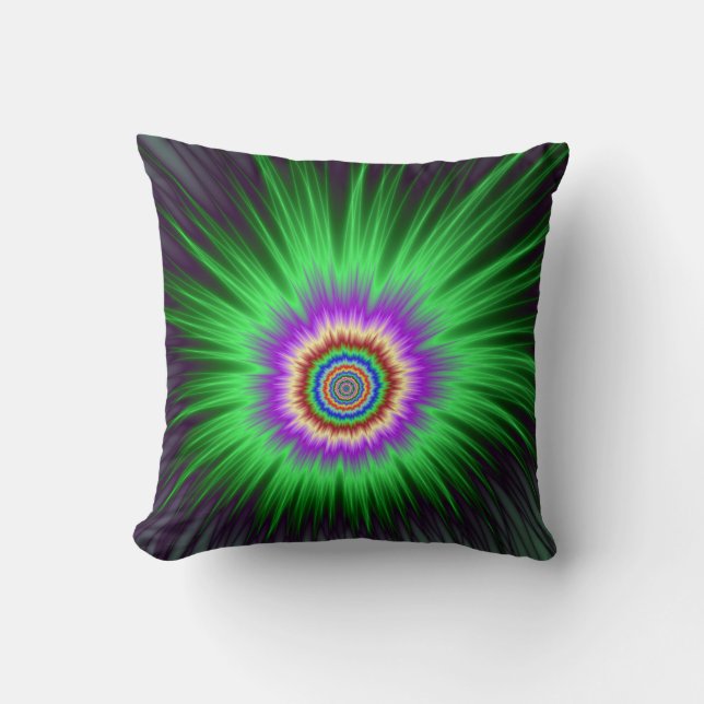 Pillows Green Star Burst Kissen (Vorderseite)
