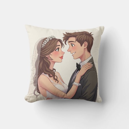 Pillows-Kissen zum Hochzeitstag Kissen (Vorderseite)