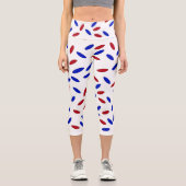 Pills red & Blue Capri Leggings (Vorderseite)