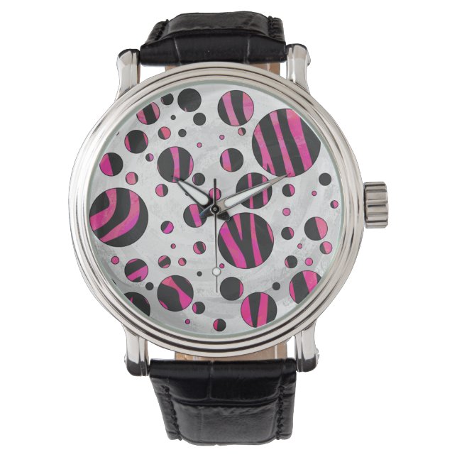 Piloka Dot Zebra Armbanduhr (Vorderseite)
