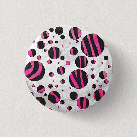 Piloka Dot Zebra Button (Vorderseite)