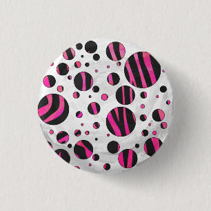 Piloka Dot Zebra Button