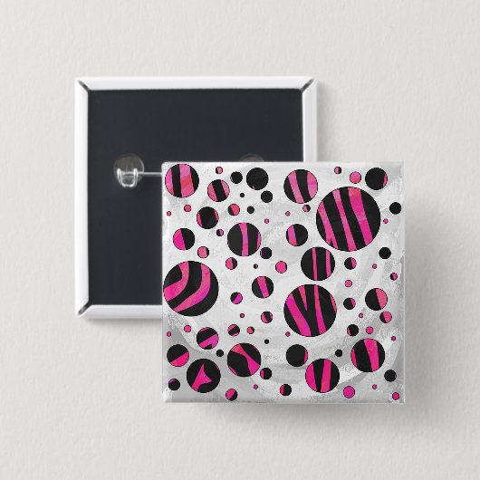 Piloka Dot Zebra Button (Vorne & Hinten)