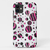 Piloka Dot Zebra Case-Mate iPhone Hülle (Rückseite)
