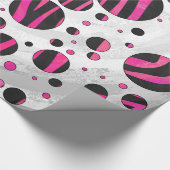 Piloka Dot Zebra Geschenkpapier (Ecke)