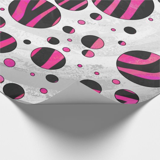 Piloka Dot Zebra Geschenkpapier (Ecke)