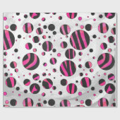 Piloka Dot Zebra Geschenkpapier (Flach)