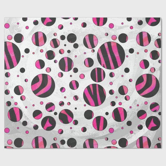 Piloka Dot Zebra Geschenkpapier (Flach)
