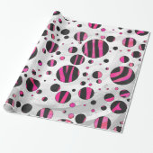 Piloka Dot Zebra Geschenkpapier (Ungerollt)