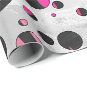 Piloka Dot Zebra Geschenkpapier (Rolleneckpunkt)
