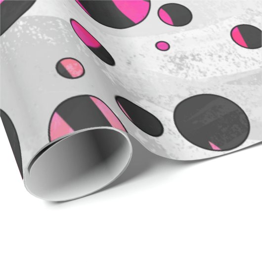 Piloka Dot Zebra Geschenkpapier (Rolleneckpunkt)