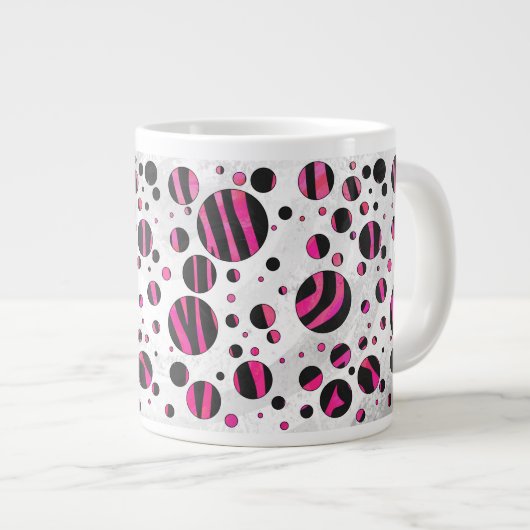 Piloka Dot Zebra Jumbo-Tasse (Vorderseite Rechts)