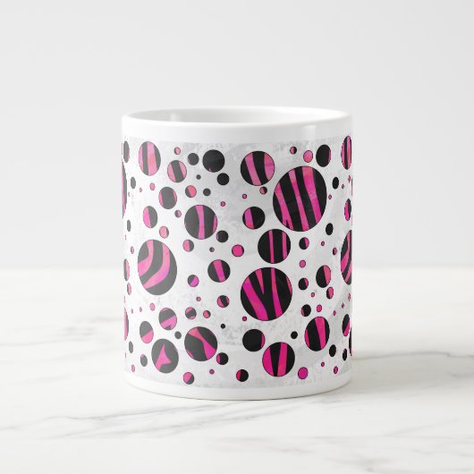 Piloka Dot Zebra Jumbo-Tasse (Vorderseite)