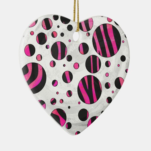 Piloka Dot Zebra Keramikornament (Rechts)