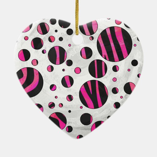 Piloka Dot Zebra Keramikornament (Hinten)