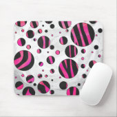 Piloka Dot Zebra Mousepad (Mit Mouse)