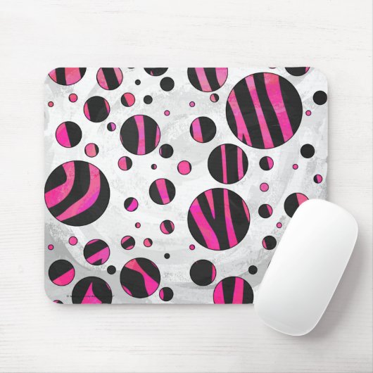 Piloka Dot Zebra Mousepad (Mit Mouse)
