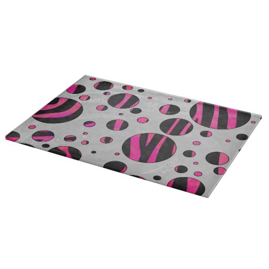 Piloka Dot Zebra Schneidebrett (Ecke)