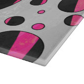 Piloka Dot Zebra Schneidebrett (Ecke)