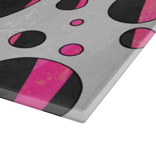 Piloka Dot Zebra Schneidebrett (Ecke)